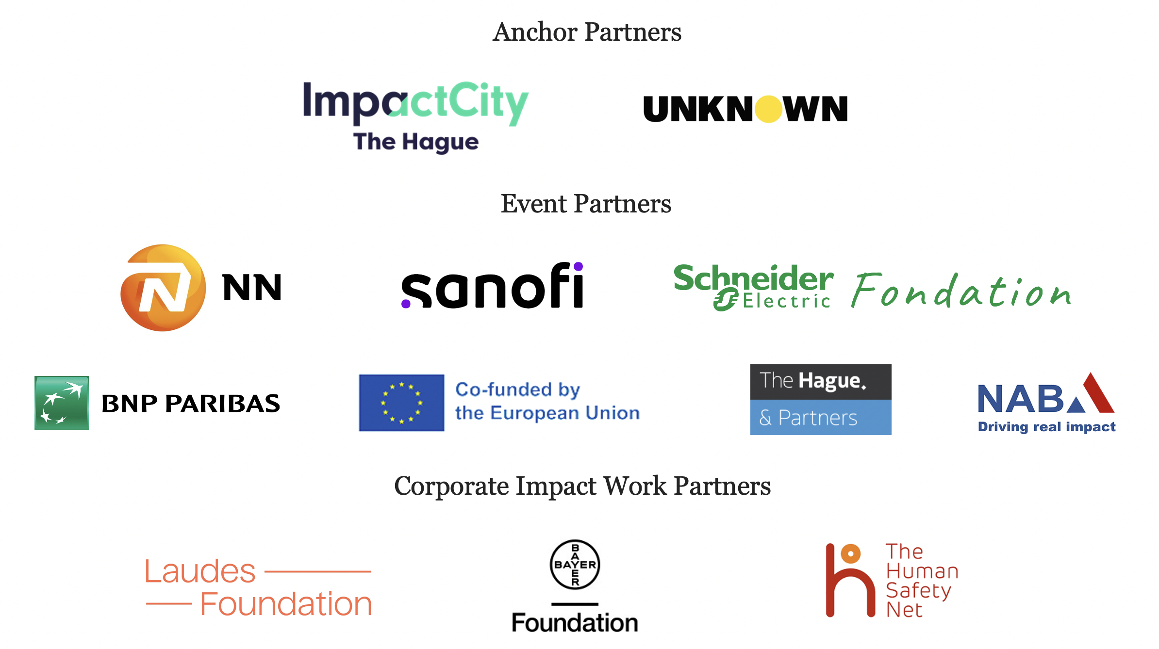 logos of Business of Impact partners 2024
